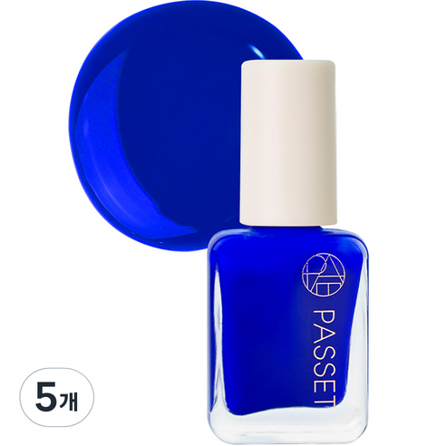 파셋 셀럽 네일 폴리쉬 매니큐어, 61 네온블루, 7ml, 5개