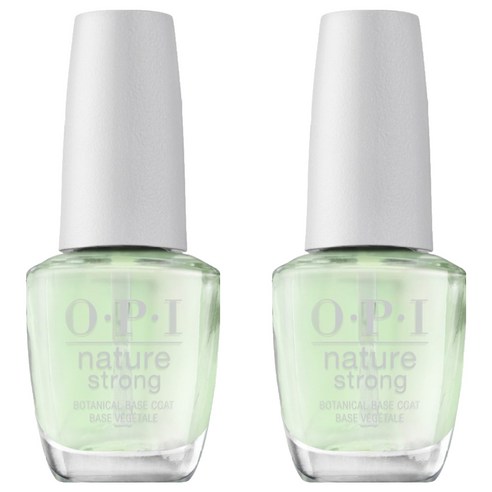 오피아이 네이처스트롱 보태니컬 베이스코트, 투명, 2개, 15ml