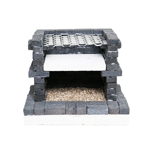 리얼브릭 DIY 미니어처 BBQ 그릴, 블랙