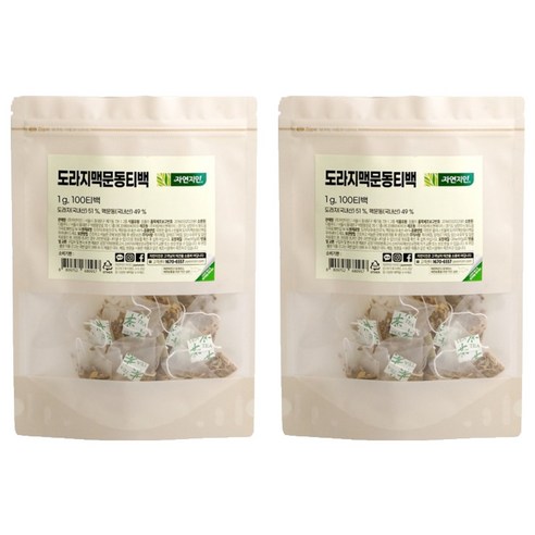 자연지인 도라지 맥문동 삼각티백, 1g, 100개입, 2개