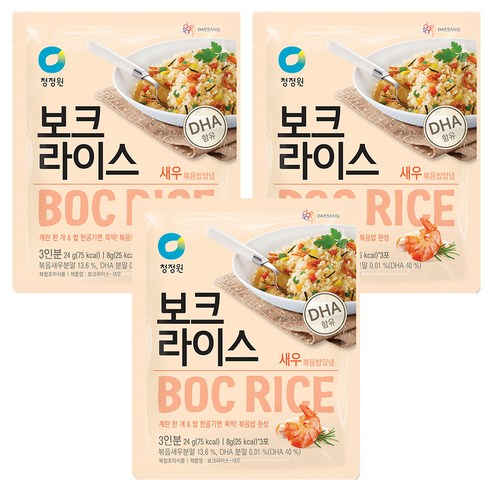 청정원 보크라이스 새우, 24g, 3개