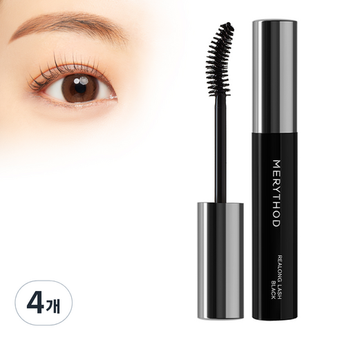 메리쏘드 릴롱 래쉬 블랙, 7ml, 4개