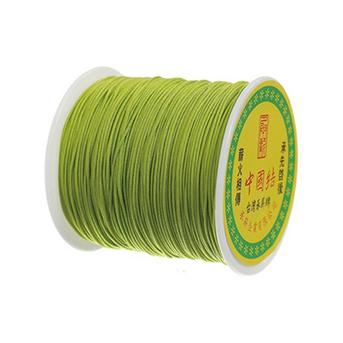 나일론 매듭실 실팔찌 만들기 0.8mm, Olive, 1개