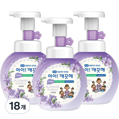 아이깨끗해 블루밍 퍼플 핸드워시, 250ml, 18개