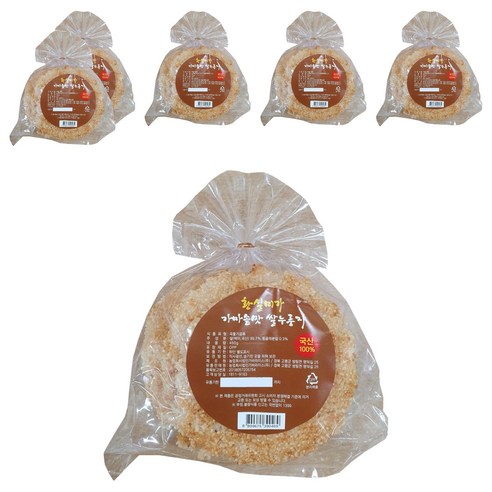 황실미가 가마솥맛 쌀누룽지, 450g, 6개