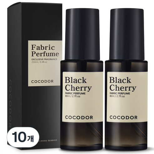 코코도르 섬유탈취제 블랙체리, 80ml, 10개