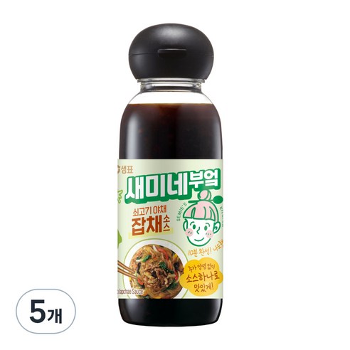 새미네부엌 쇠고기 야채 잡채소스, 5개, 300ml