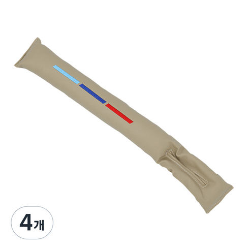 엠노블 차량용 스티치 틈새쿠션, 베이지, 4개