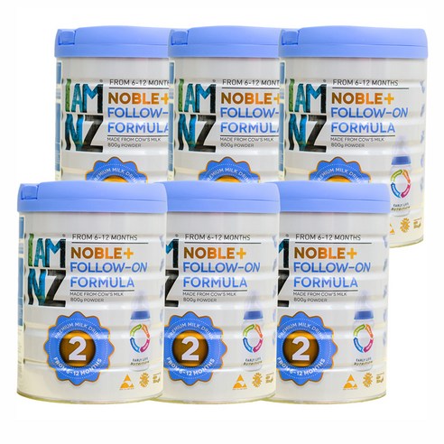 아이엠뉴질랜드 아이 엠 엔젯 노블+ 조제분유 2단계, 800g, 6개