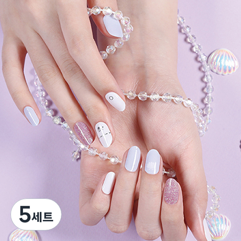 젤리넬리 젤네일 스티커, 머메이드, 5세트