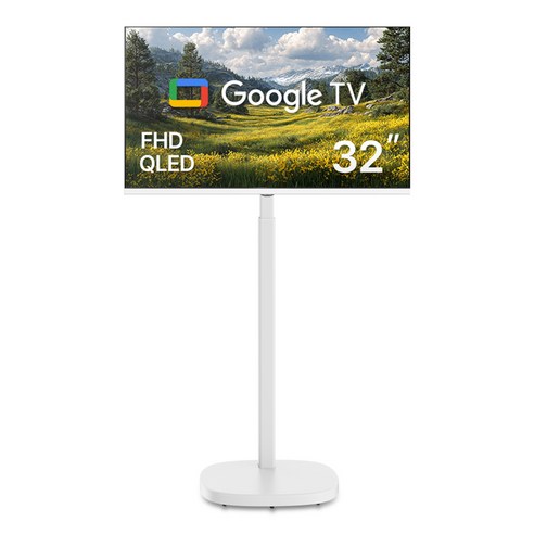 한성컴퓨터 FHD QLED 뷰스타일 이동형 스마트 TV 스탠드 세트, 3200FSQ(TV), HMA1000(스탠드), 고객직접설치, 이동형 스탠드, 80.1cm (32인치)