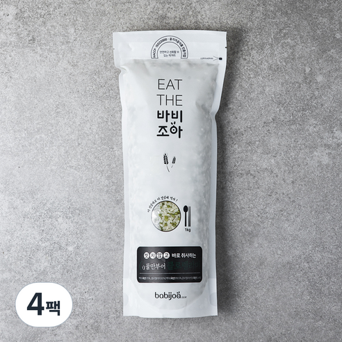 바비조아 물만부어 클로렐라쌀, 1kg, 4팩