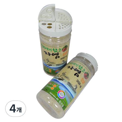 순천만 함초자염소금, 350g, 4개