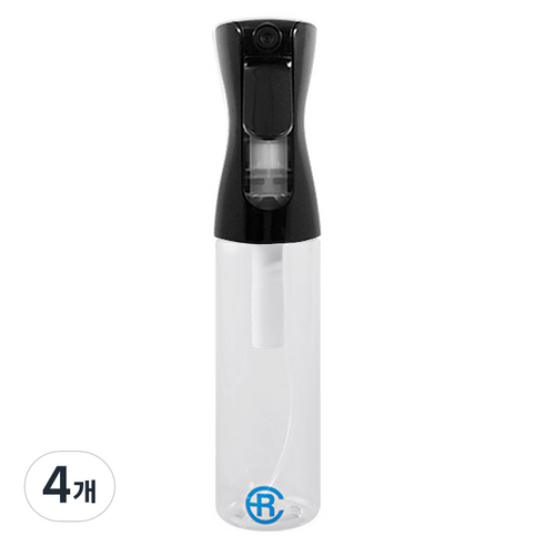 에어라파 압축 분무기 대형 300ml, 블랙 크리스탈, 4개