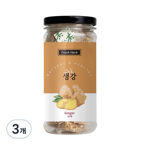 신선약초 생강차 삼각티백, 1.5g, 20개입, 3개