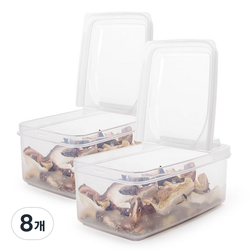 나카야 스탠딩 캐니스터 밀폐용기, 500ml, 8개