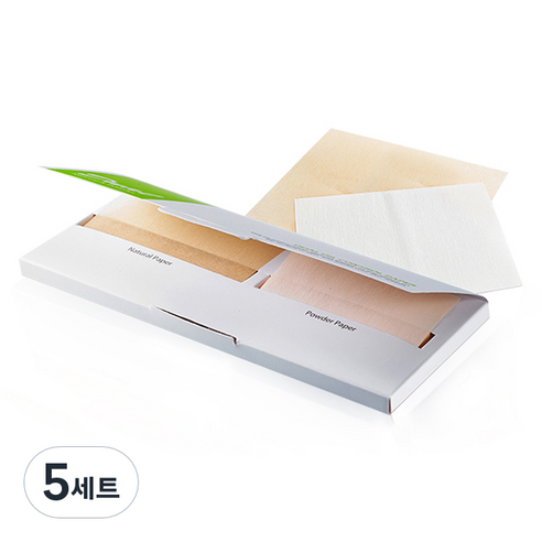 CNP차앤박 듀얼오일컨트롤 페이퍼 60p + 100p 세트, 160매입, 5세트
