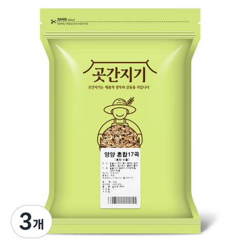 곳간지기 영양 혼합 17곡, 4kg, 3개