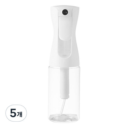 코멧 안개분사 분무기 160ml, 클리어 화이트, 5개