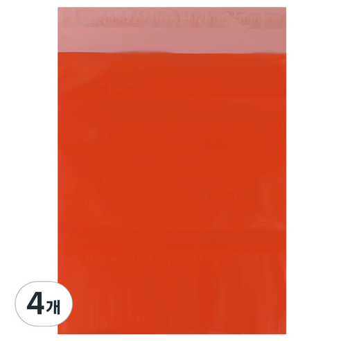 아이엔피 LDPE 택배봉투 오렌지 50p, 4개