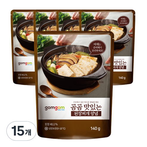 곰곰 맛있는 된장찌개 양념, 15개, 140g