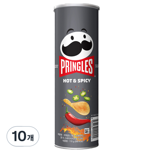 프링글스 매운맛, 110g, 10개
