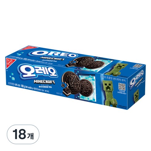 동서 오레오 화이트 샌드위치 쿠키, 100g, 18개