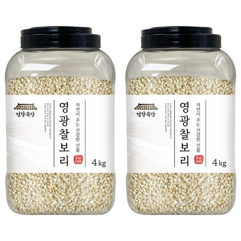 건강곡간 영광 찰보리, 4kg, 2개