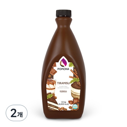 [포모나] POMONA 카페음료 소스, 1.9kg, 2개