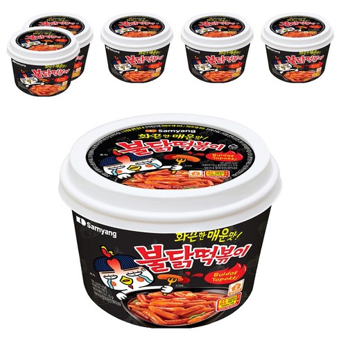삼양 불닭떡볶이, 185g, 6개
