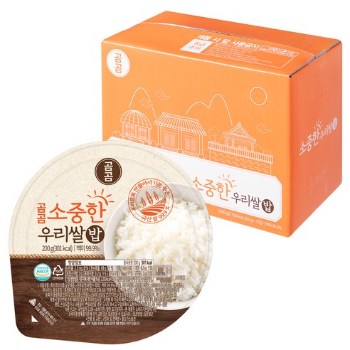 곰곰 소중한 우리쌀 밥, 200g, 6개