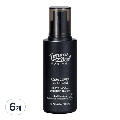 포멀비 포맨 아쿠아 커버 비비크림 50ml, 6개