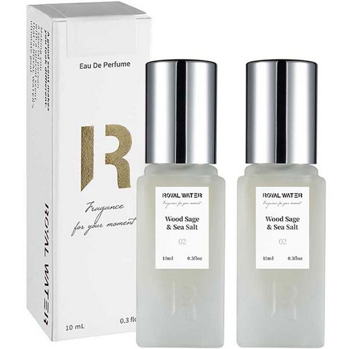 로얄워터 우드 세이지 앤 씨 솔트 오 드 퍼퓸 2p, 10ml, 2개
