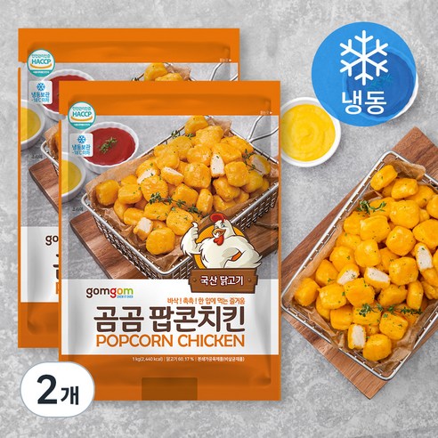 곰곰 팝콘치킨, 1kg, 2개