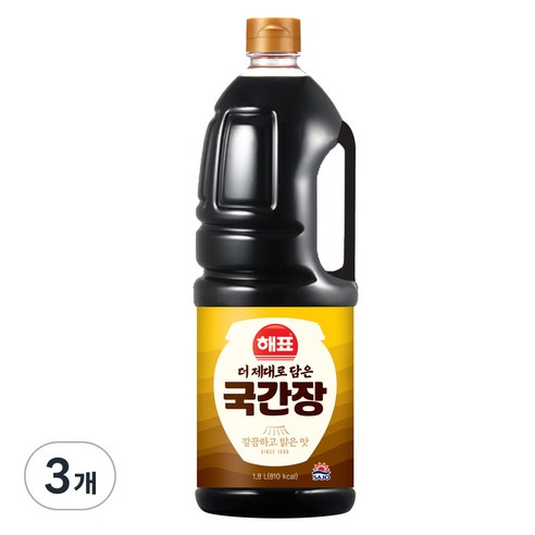 해표 국간장, 1.8L, 3개
