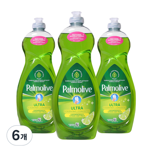 콜게이트 팜올리브 울트라 주방세제 라임프레쉬, 750ml, 6개