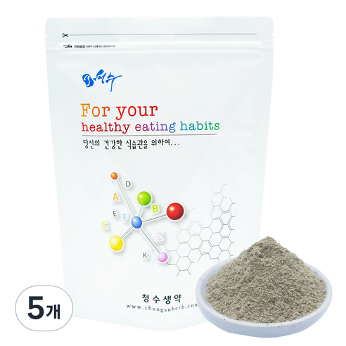청수생약 자소엽 가루 차즈기분말, 5개, 500g