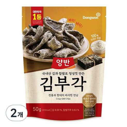 양반 김부각, 50g, 2개