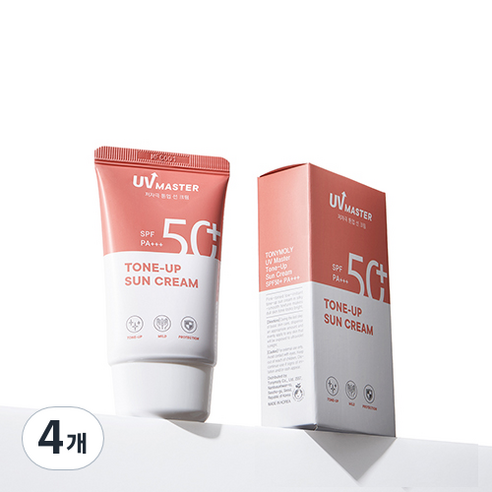 토니모리 유브이 마스터 톤업 선크림 SPF50+ PA+++, 50ml, 4개