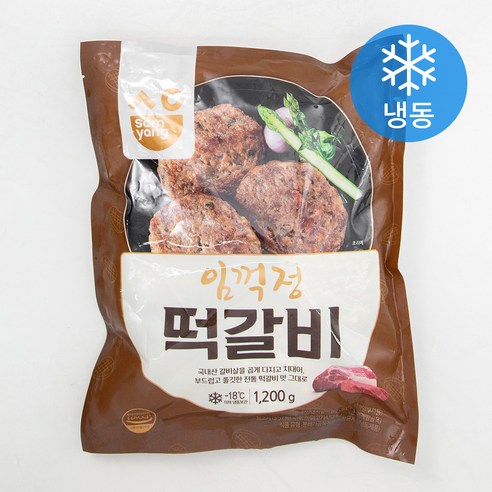 삼양 임꺽정떡갈비 (냉동), 1200g, 1개