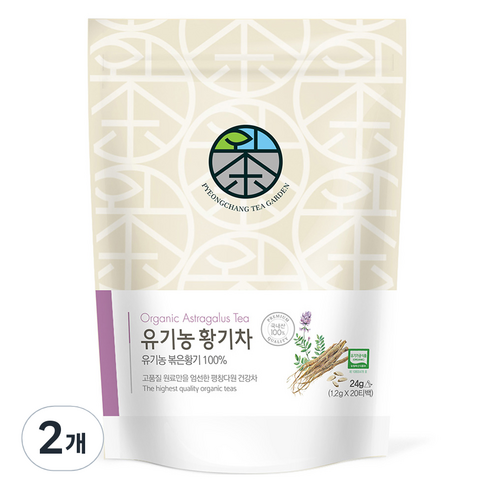 평창다원 유기농 황기차 PLA 생분해 삼각티백, 1.2g, 20개입, 2개