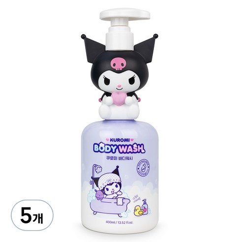 아텍스 유아용 쿠로미 약산성 바디워시 사과향, 400ml, 5개