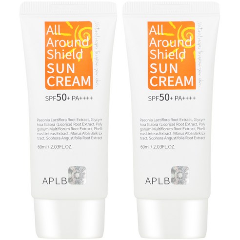 에이플비 올 어라운드 쉴드 선크림 SPF50+ PA++++, 60ml, 2개