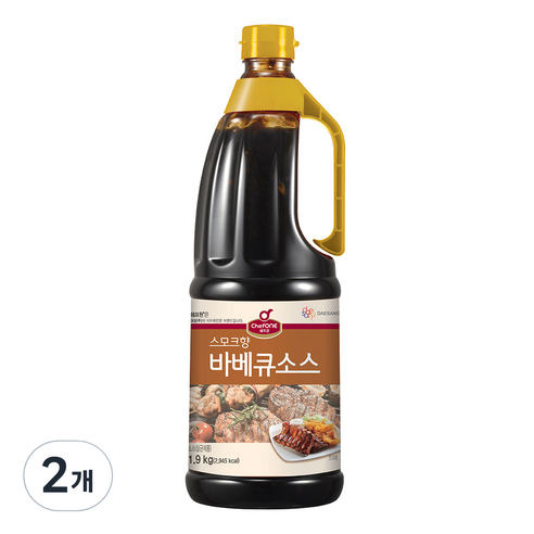 대상 쉐프원 바베큐 소스, 1.9kg, 2개