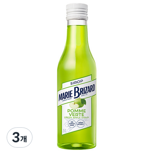 마리브리자드 그린애플 시럽, 250ml, 3개