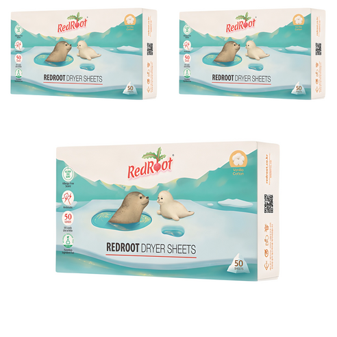레드루트 건조기 시트 섬유유연제 바닐라코튼향 본품, 50매, 3개