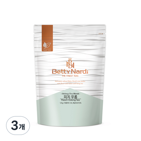 베티나르디 피치 우롱 티 리필 지퍼백, 125g, 1개입, 3개