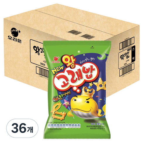 오리온 왕고래밥 볶음양념맛, 56g, 36개