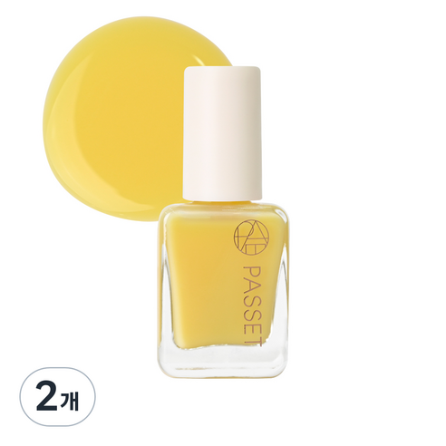 파셋 셀럽 네일컬러 폴리쉬 매니큐어 7ml, 25 레몬옐로우, 2개