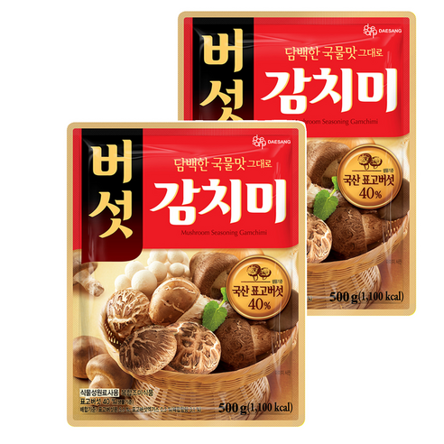 대상 버섯 감치미, 500g, 2개